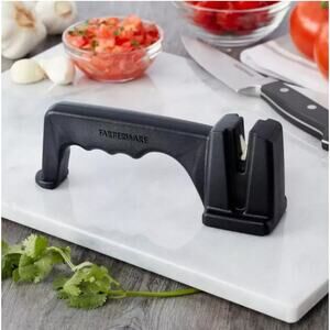 NEW Farberware EDGEKEEPER Tabletop Knife Sharpener Kitchen Nonslip Bottom